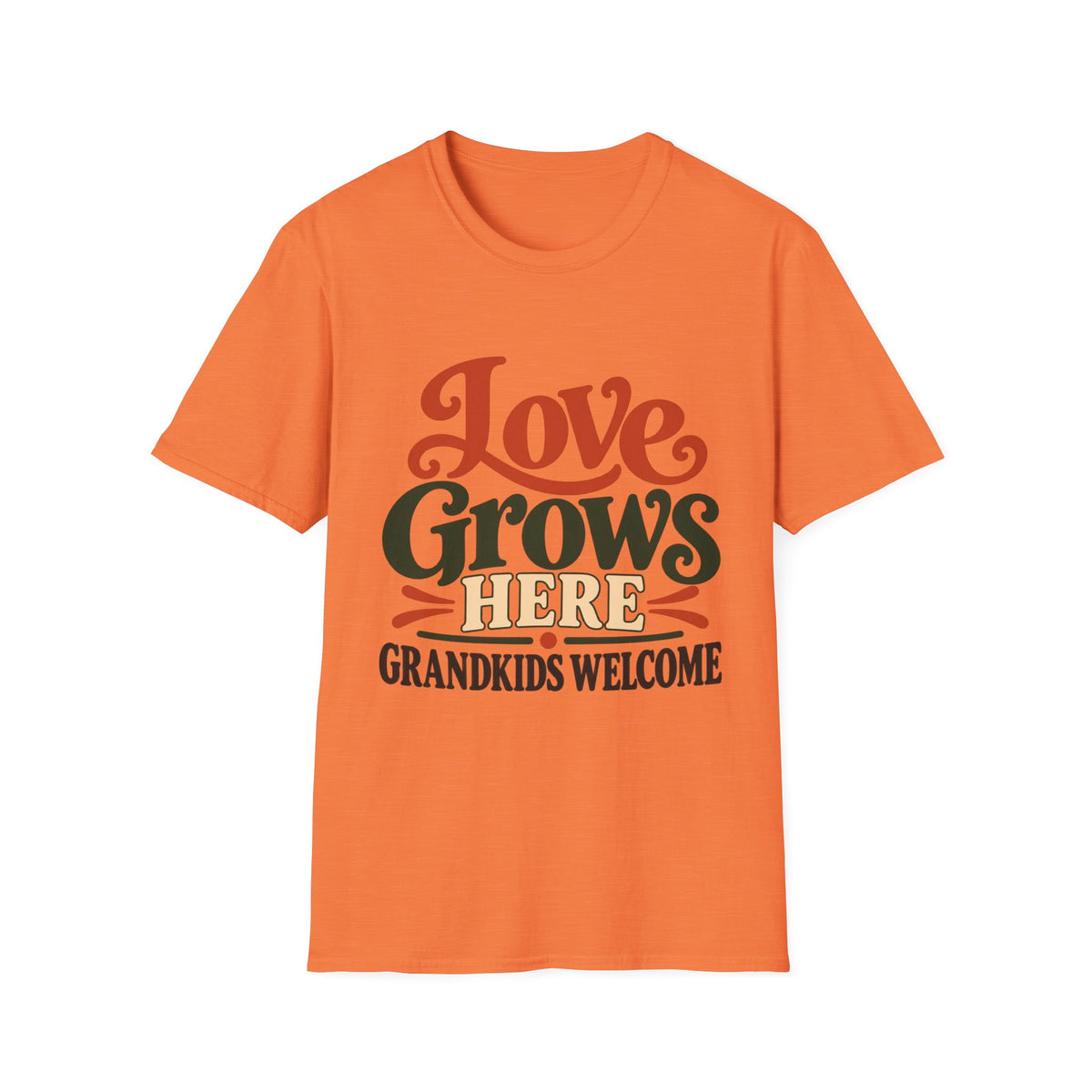 Love Grows Here, Grandkids Welcome T-Shirt