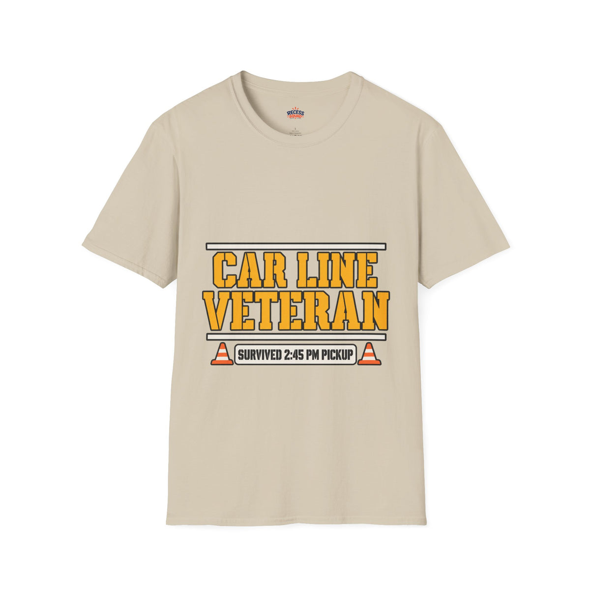 Car Line Veteran Dad T-Shirt - Pickup Lane Survivor
