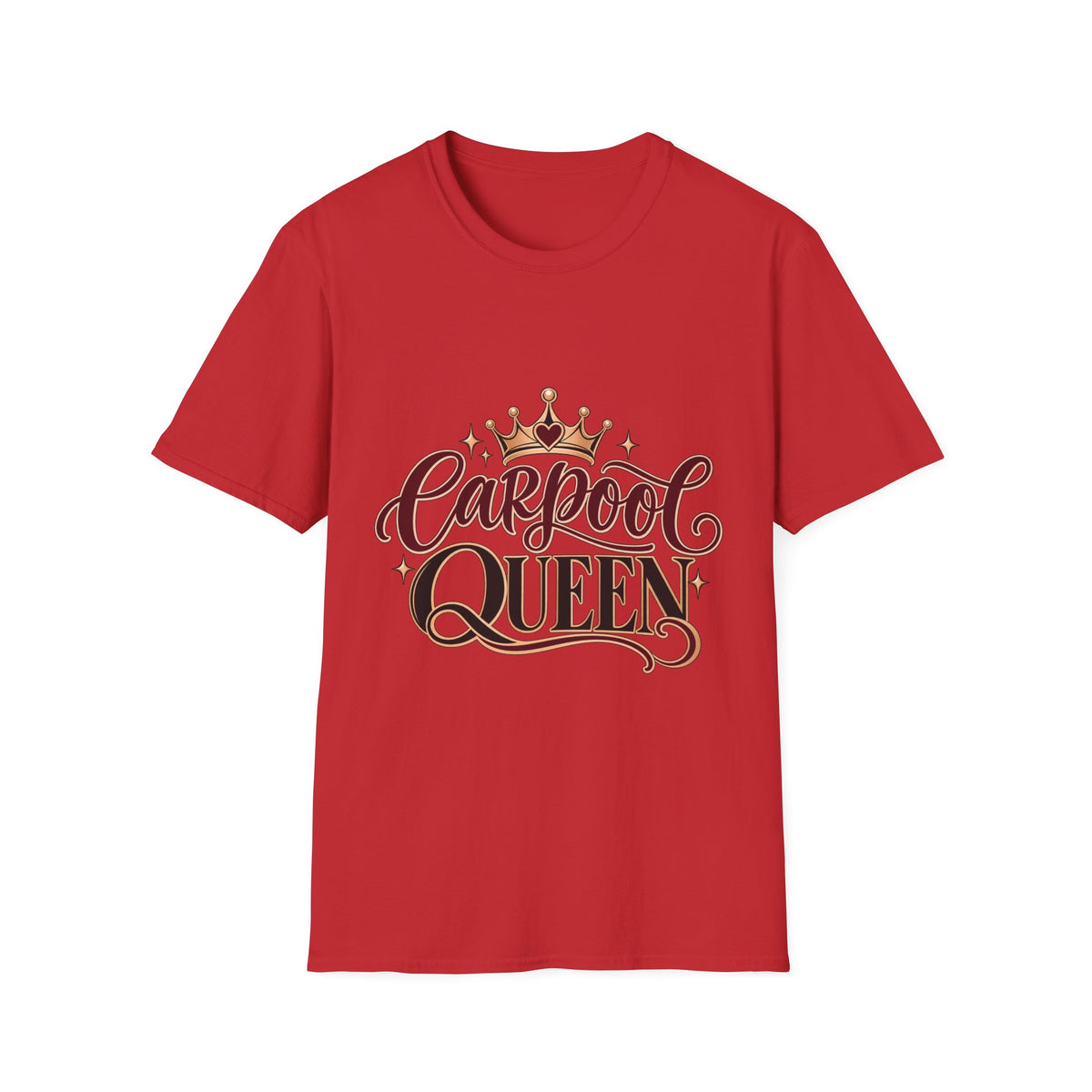 Carpool Queen Mom T-Shirt