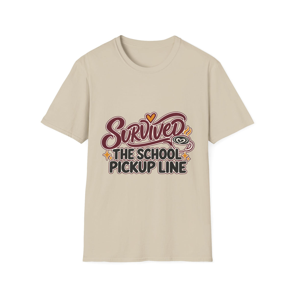 Survived the School Pickup Line Mom T-Shirt