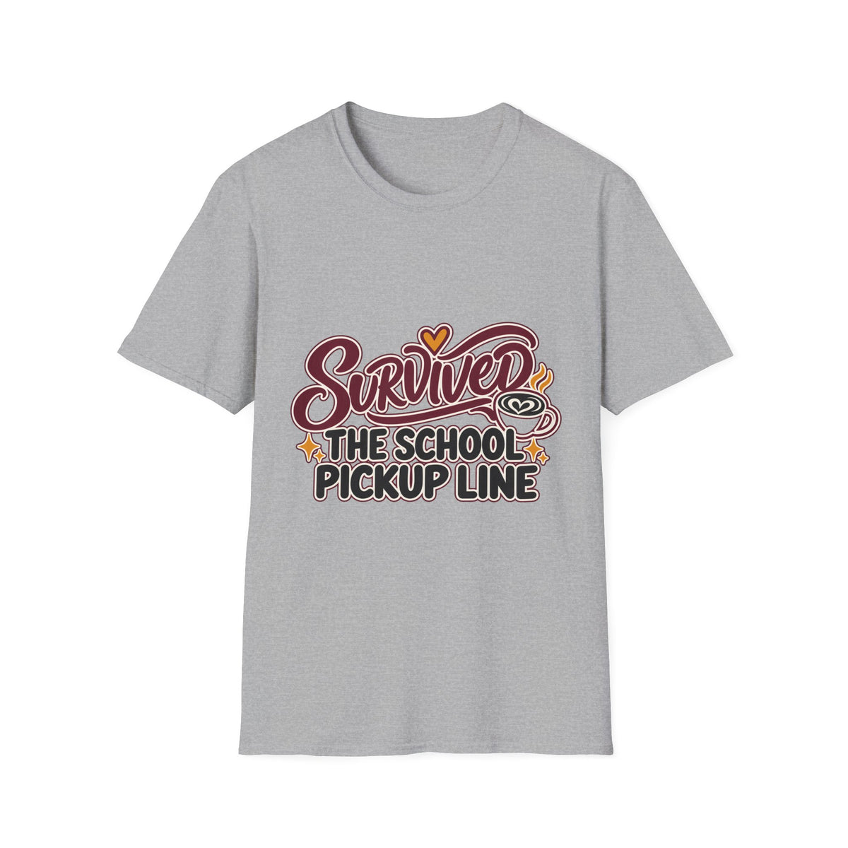 Survived the School Pickup Line Mom T-Shirt