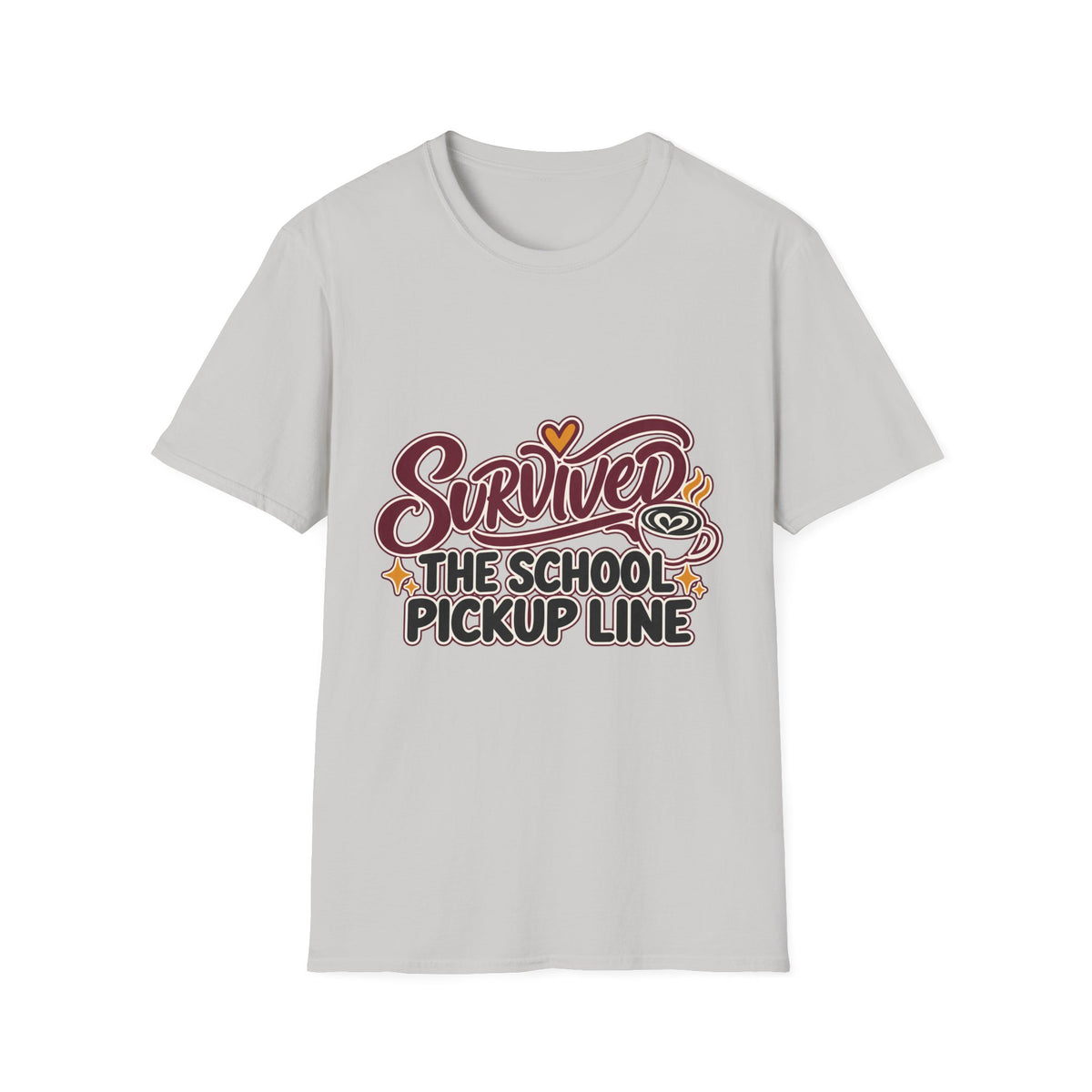 Survived the School Pickup Line Mom T-Shirt