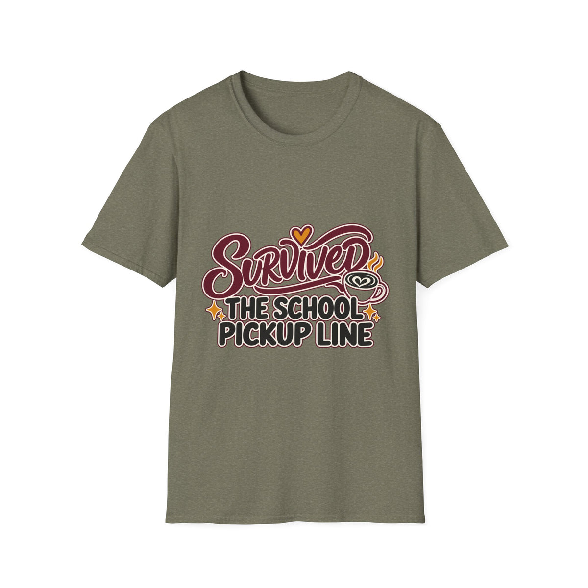 Survived the School Pickup Line Mom T-Shirt
