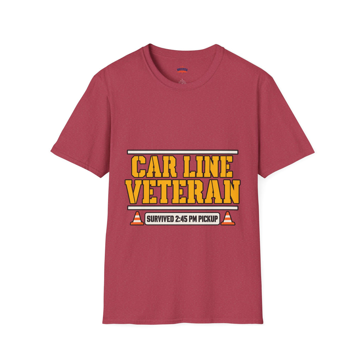 Car Line Veteran Dad T-Shirt - Pickup Lane Survivor