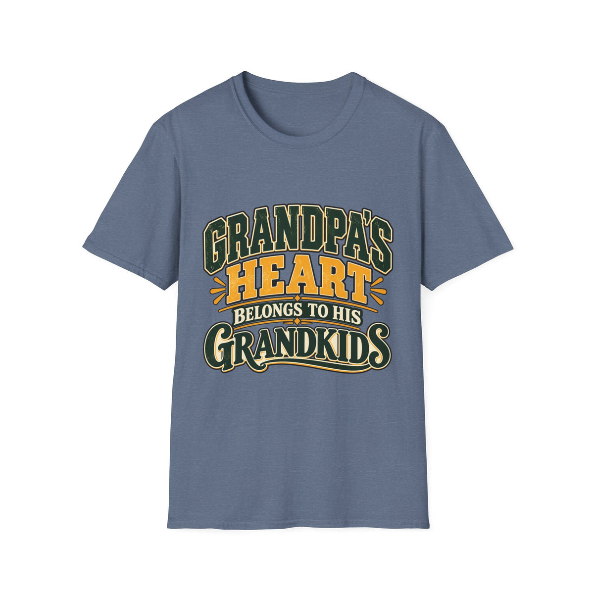 Grandpa's Heart Belongs to Grandkids T-Shirt