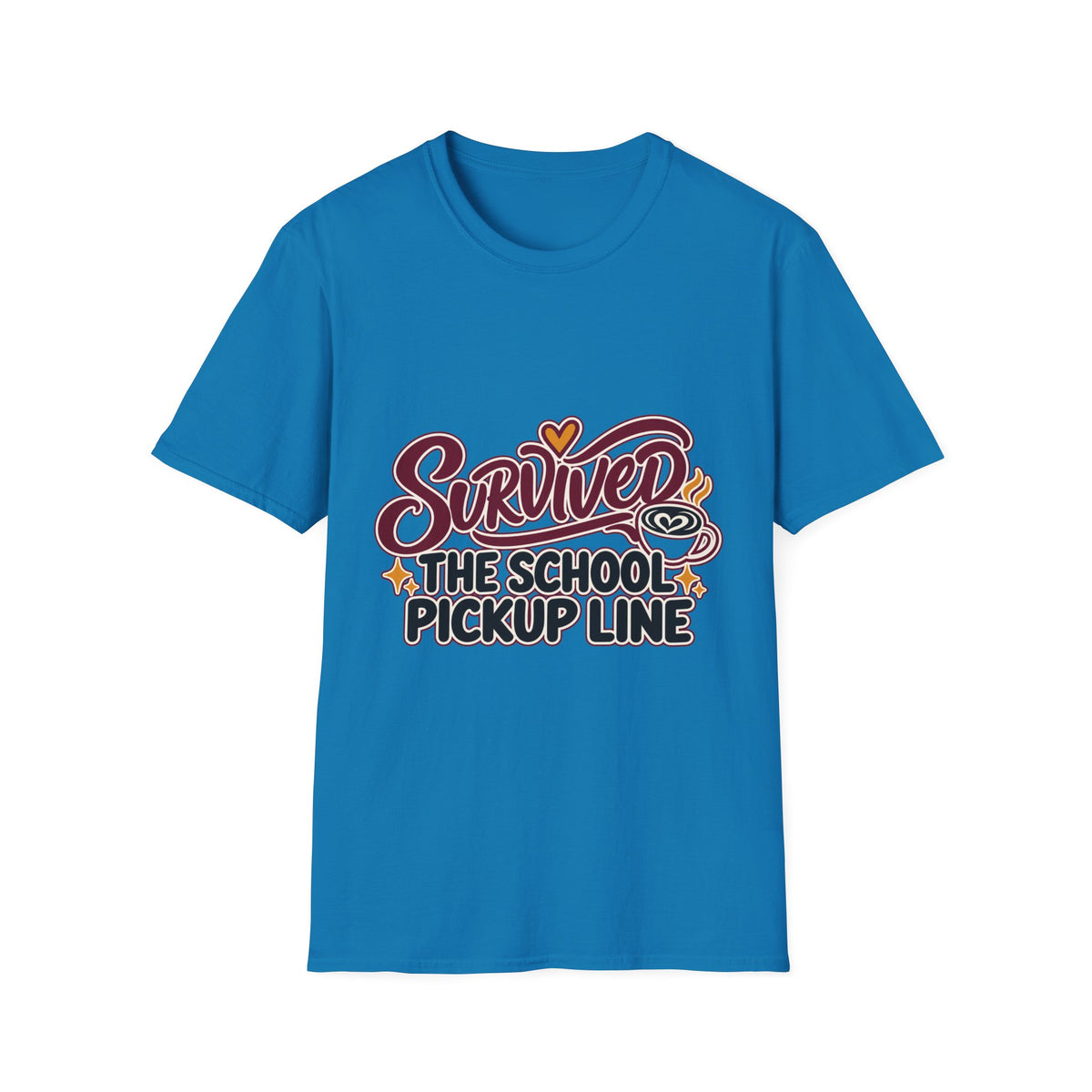 Survived the School Pickup Line Mom T-Shirt
