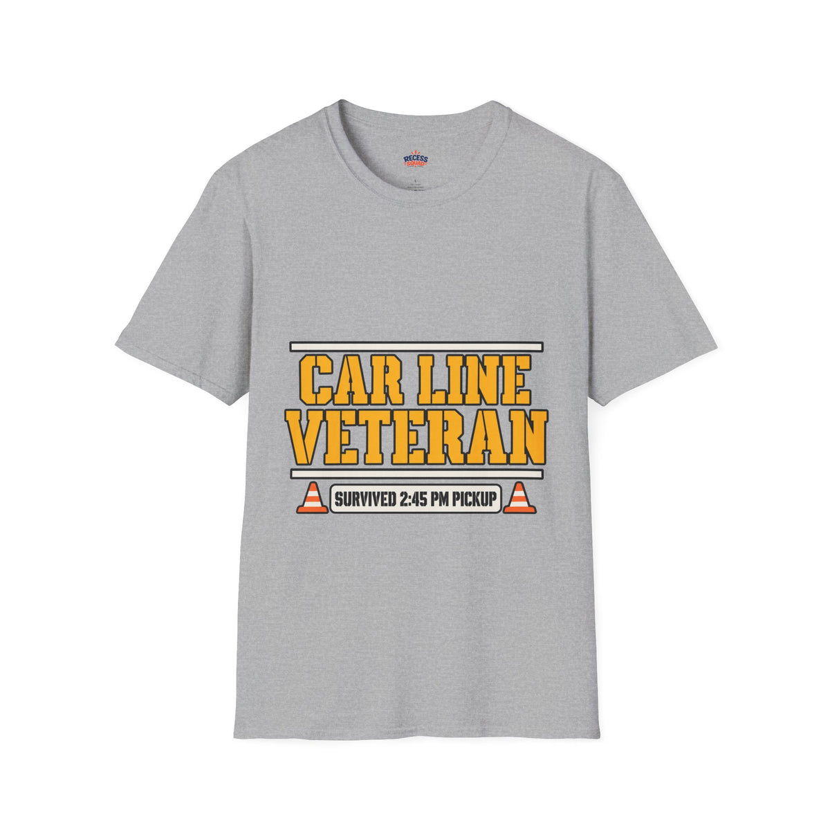 Car Line Veteran Dad T-Shirt - Pickup Lane Survivor