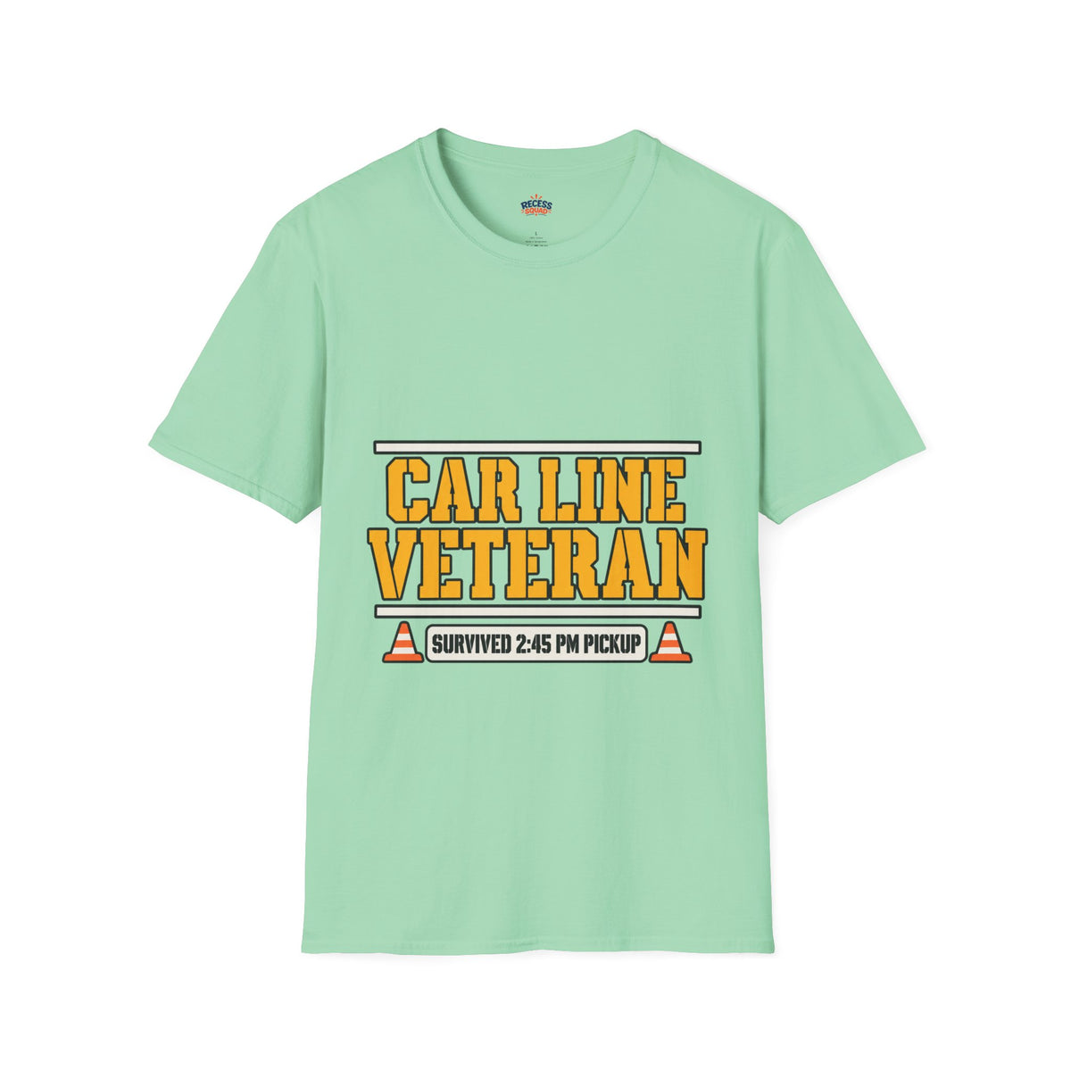 Car Line Veteran Dad T-Shirt - Pickup Lane Survivor