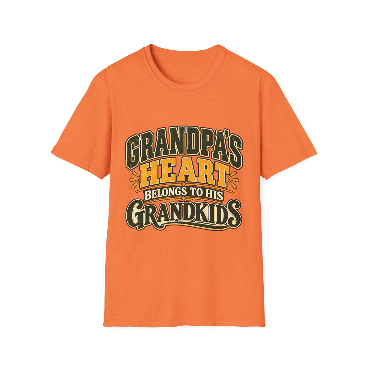 Grandpa's Heart Belongs to Grandkids T-Shirt