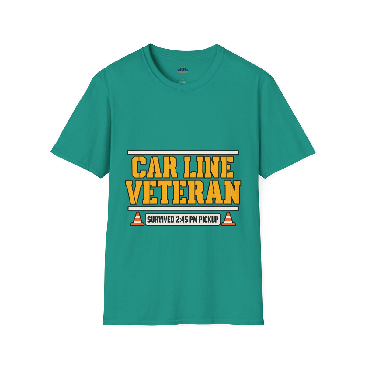 Car Line Veteran Dad T-Shirt - Pickup Lane Survivor