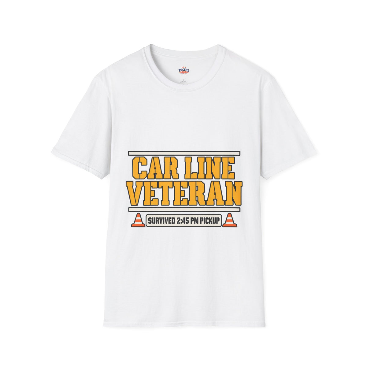 Car Line Veteran Dad T-Shirt - Pickup Lane Survivor