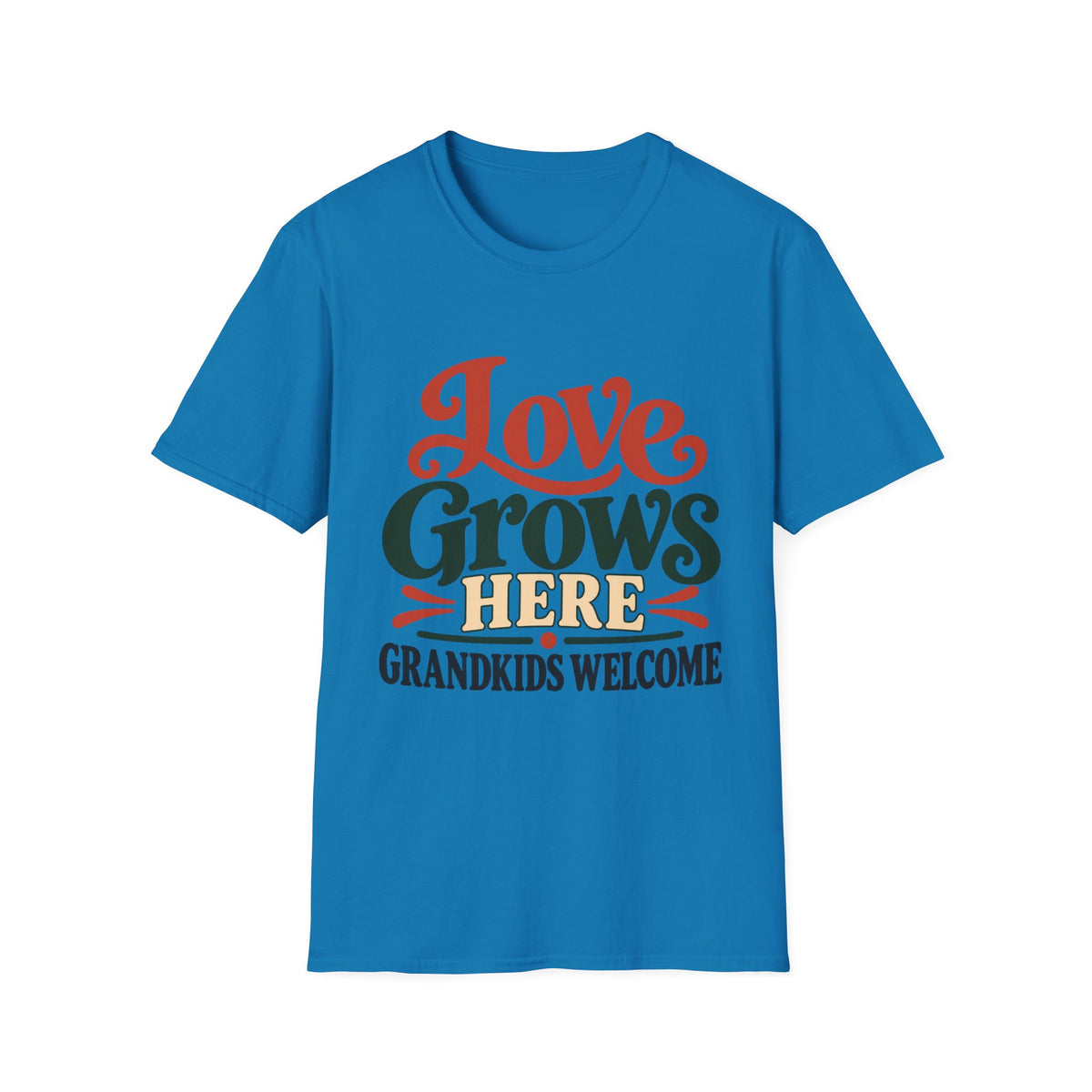 Love Grows Here, Grandkids Welcome T-Shirt