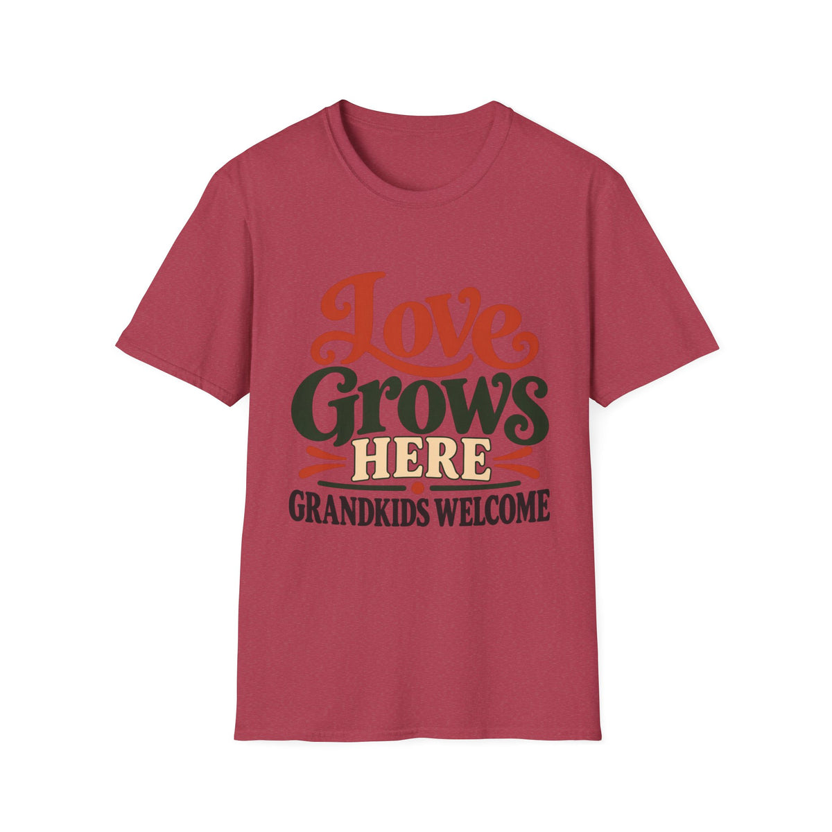 Love Grows Here, Grandkids Welcome T-Shirt