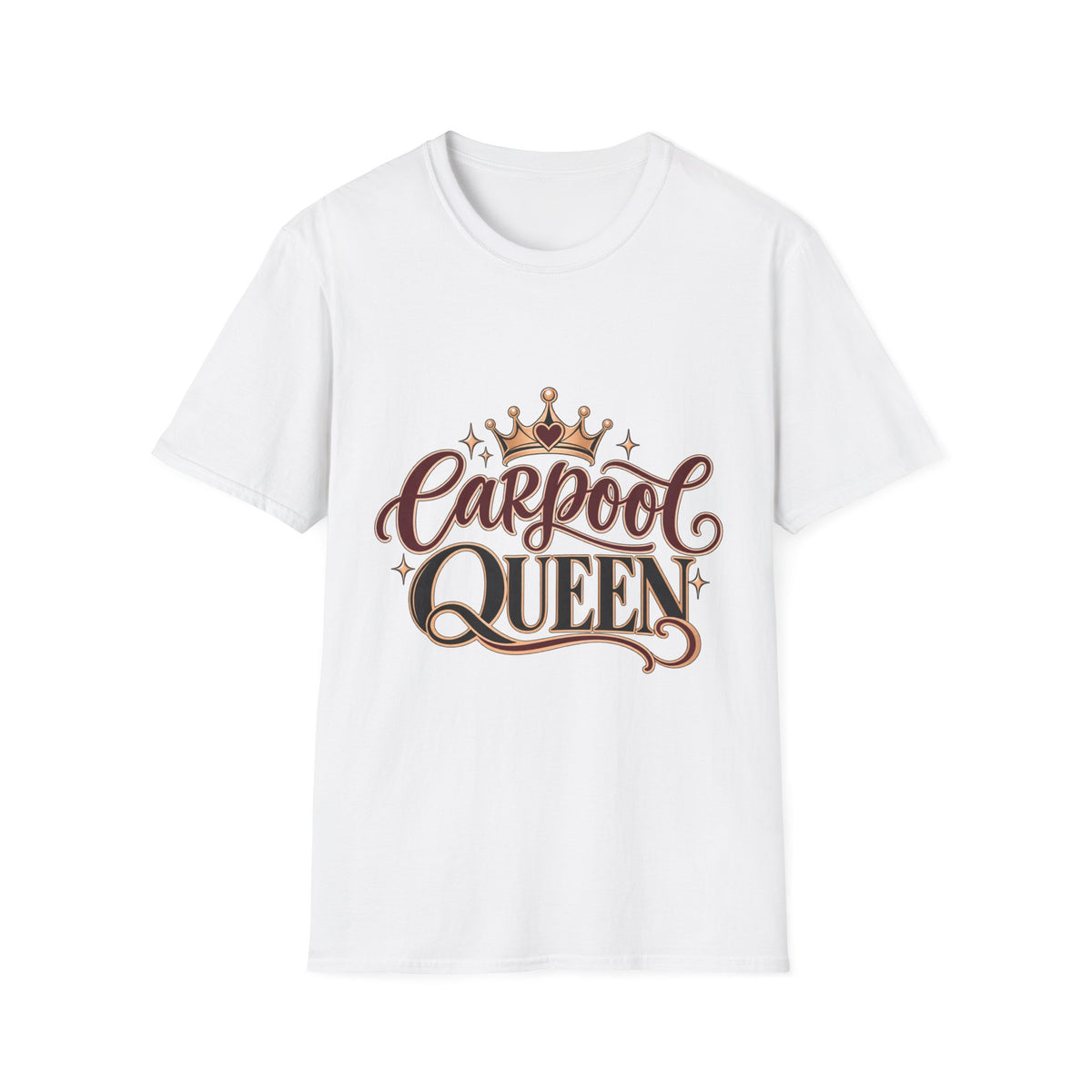 Carpool Queen Mom T-Shirt