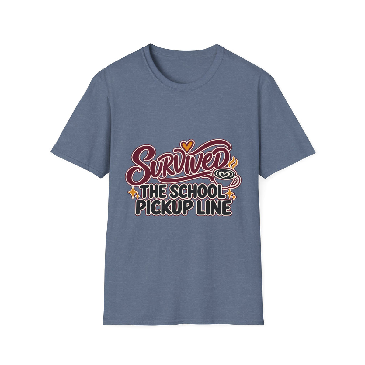Survived the School Pickup Line Mom T-Shirt