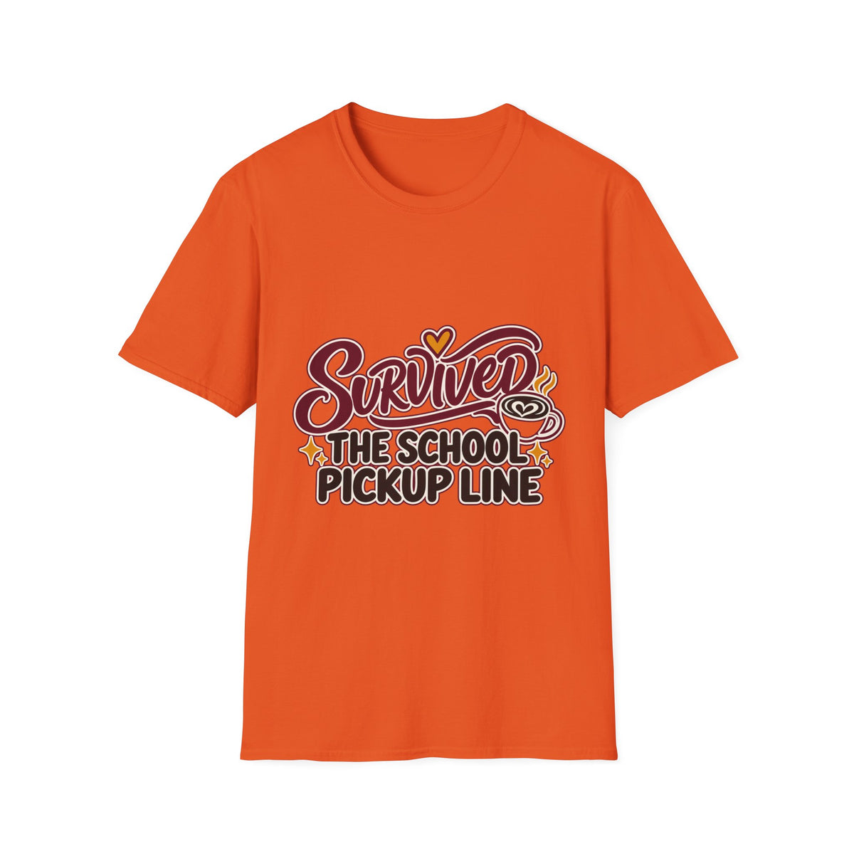 Survived the School Pickup Line Mom T-Shirt