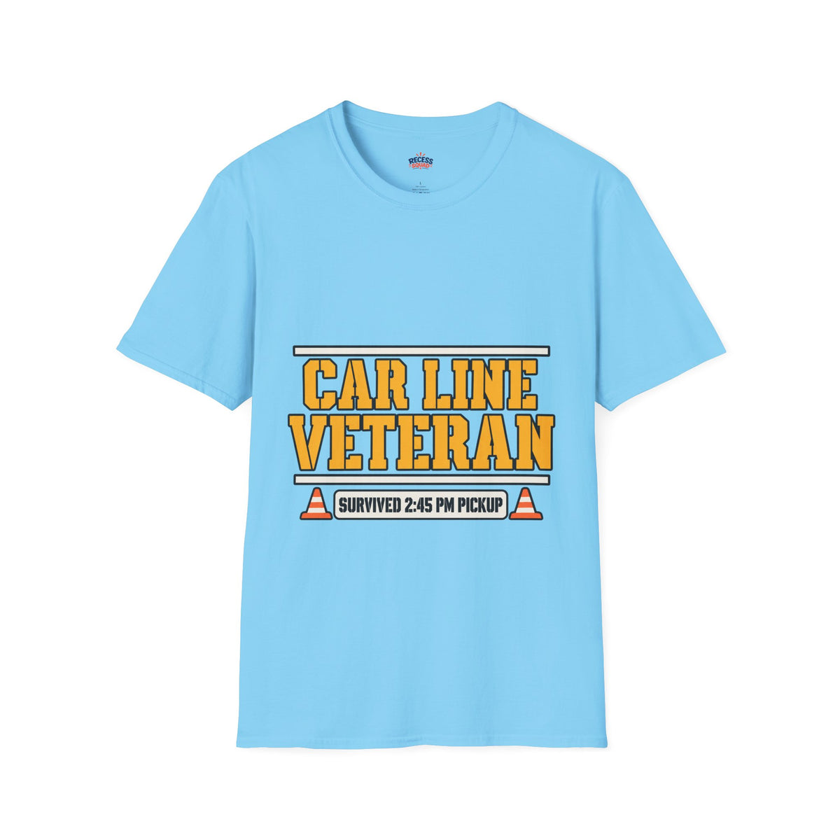 Car Line Veteran Dad T-Shirt - Pickup Lane Survivor