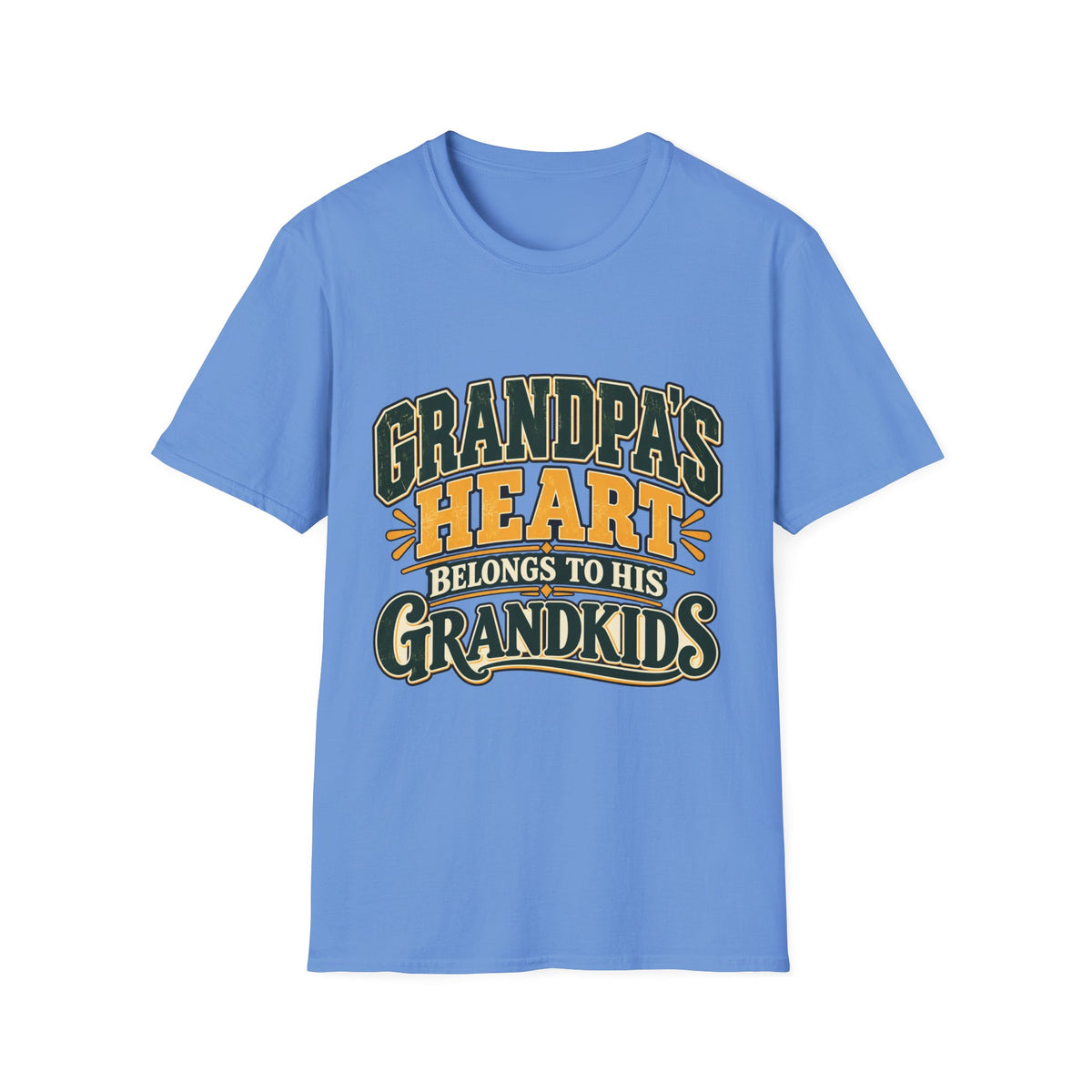 Grandpa's Heart Belongs to Grandkids T-Shirt