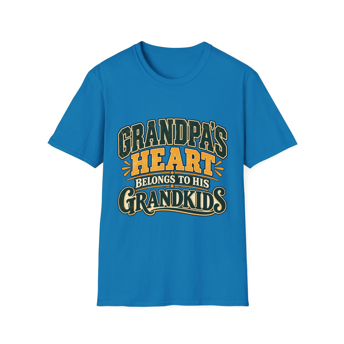 Grandpa's Heart Belongs to Grandkids T-Shirt
