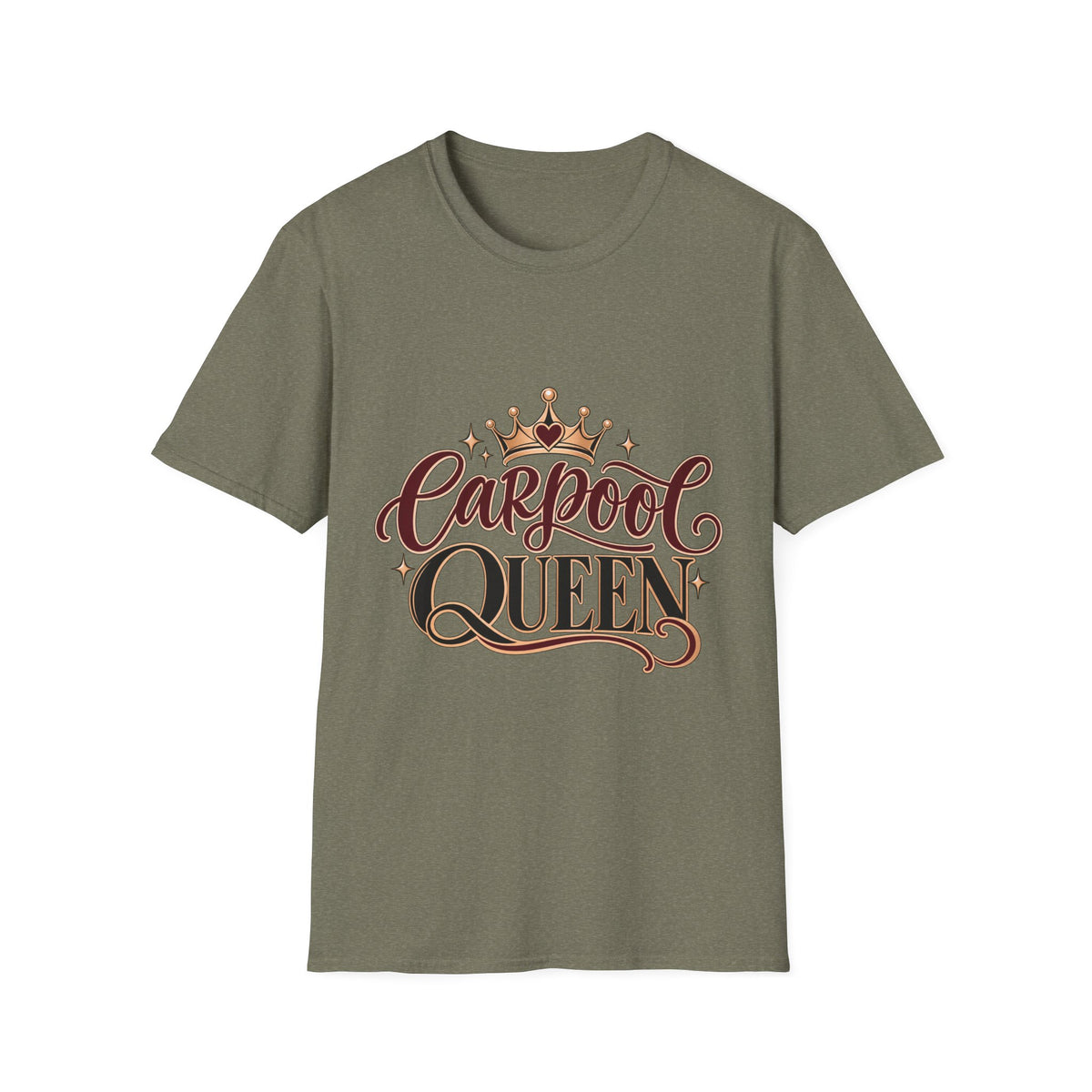 Carpool Queen Mom T-Shirt