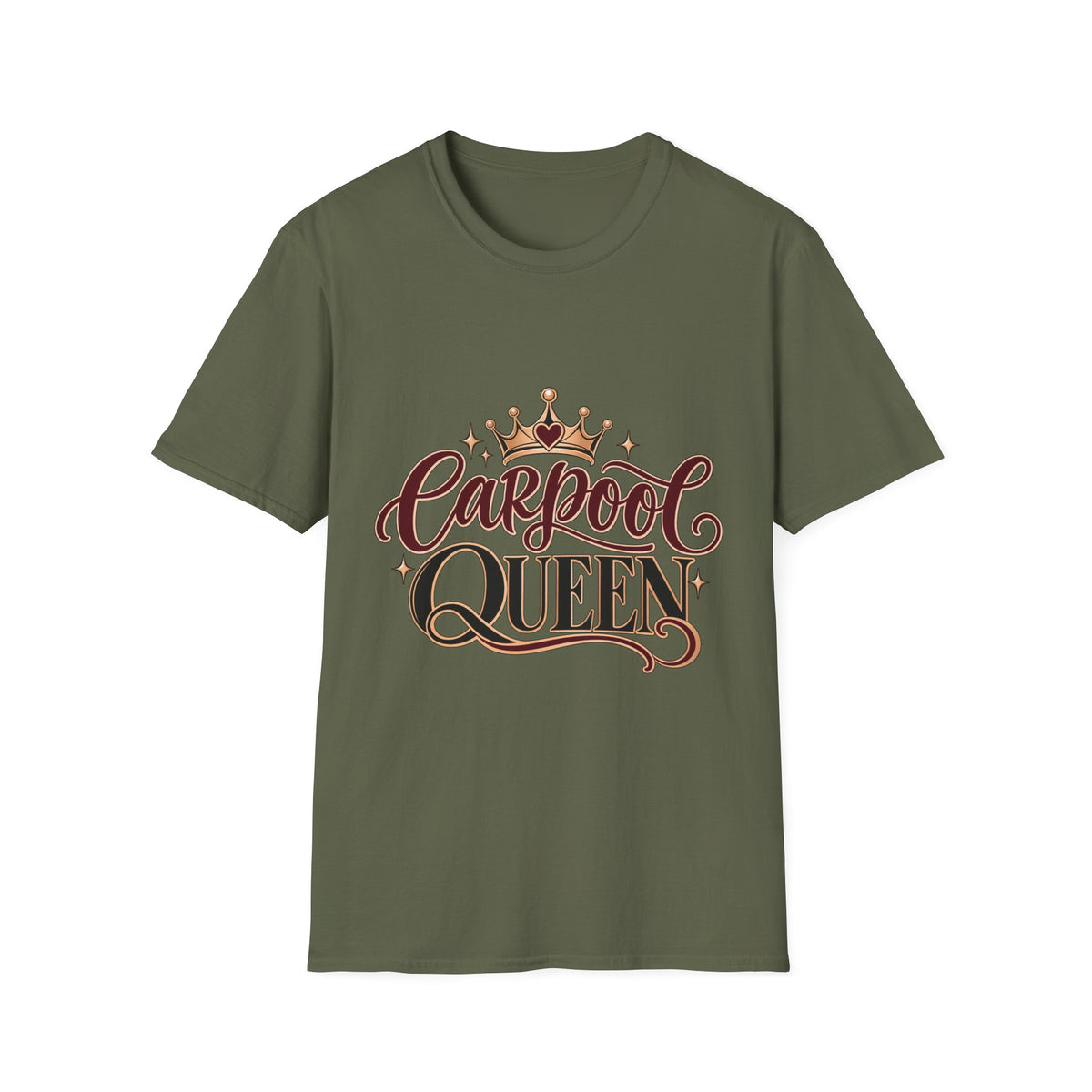 Carpool Queen Mom T-Shirt