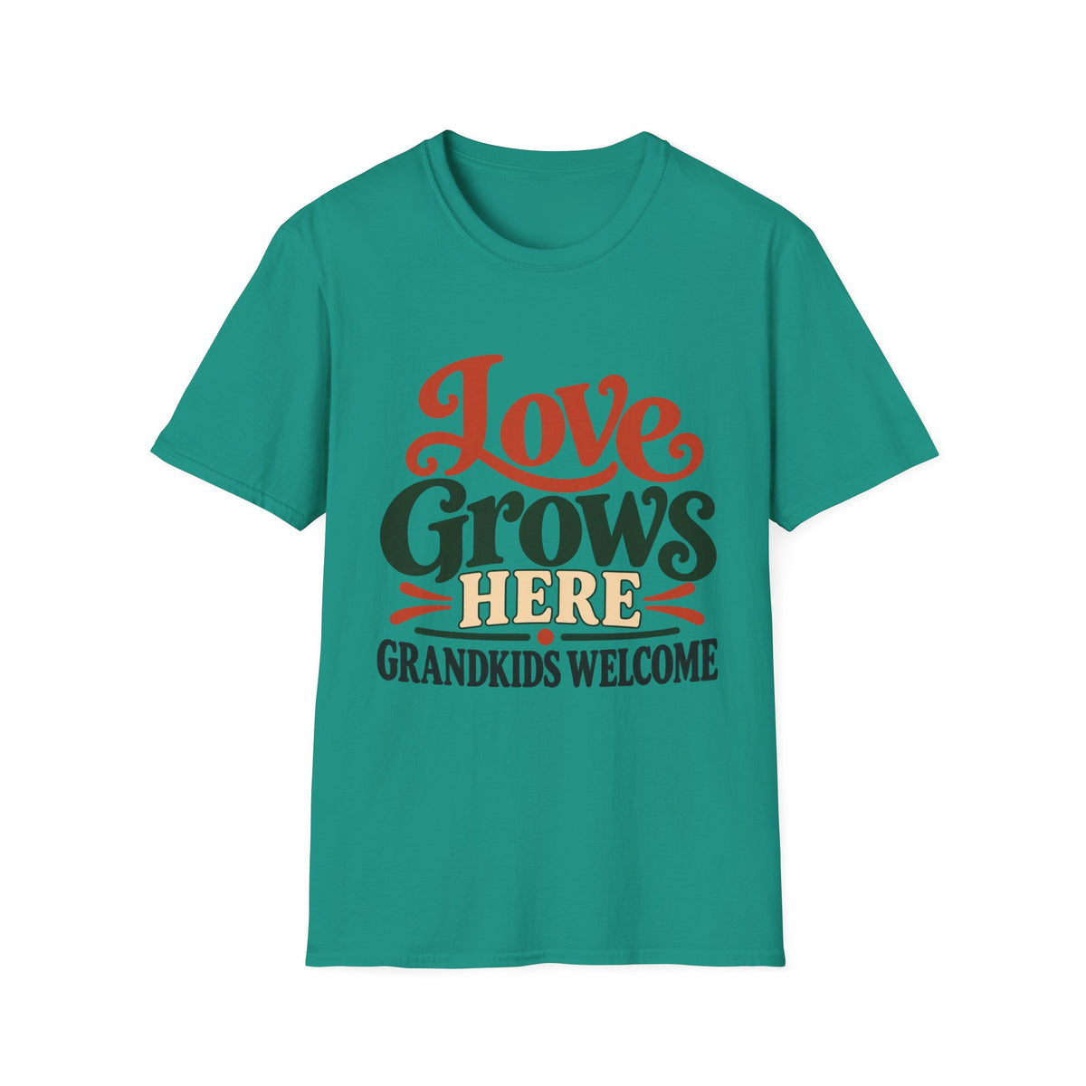 Love Grows Here, Grandkids Welcome T-Shirt