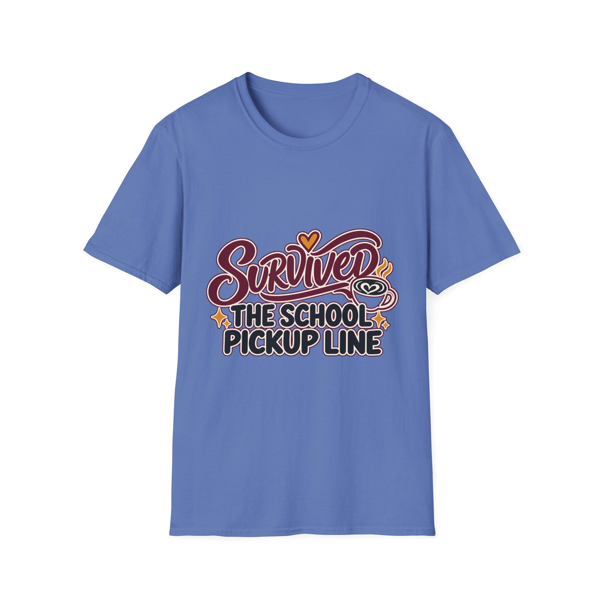 Survived the School Pickup Line Mom T-Shirt