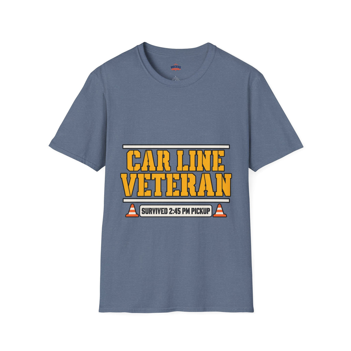 Car Line Veteran Dad T-Shirt - Pickup Lane Survivor