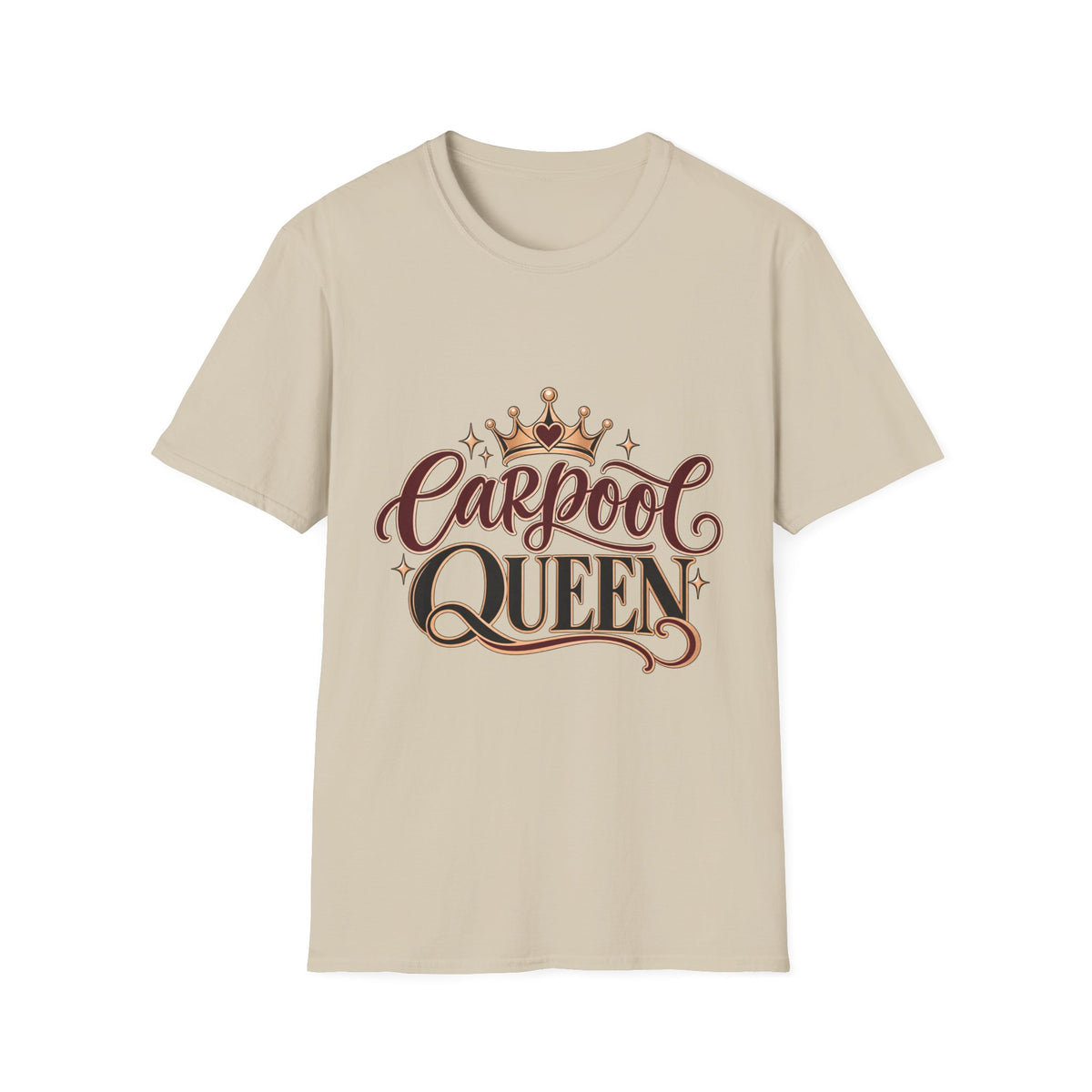 Carpool Queen Mom T-Shirt