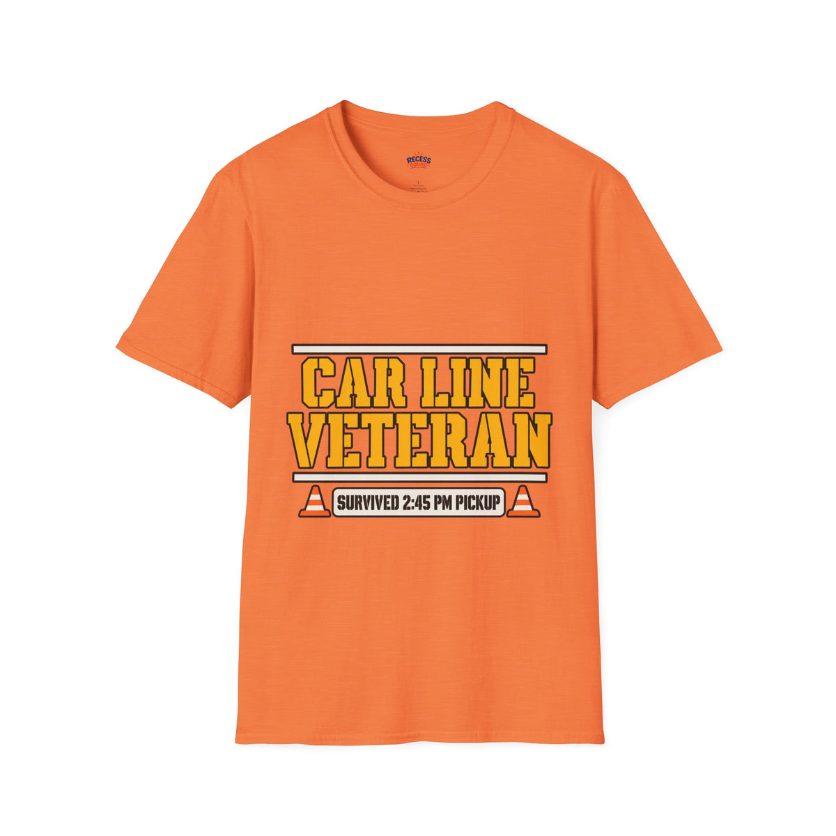 Car Line Veteran Dad T-Shirt - Pickup Lane Survivor