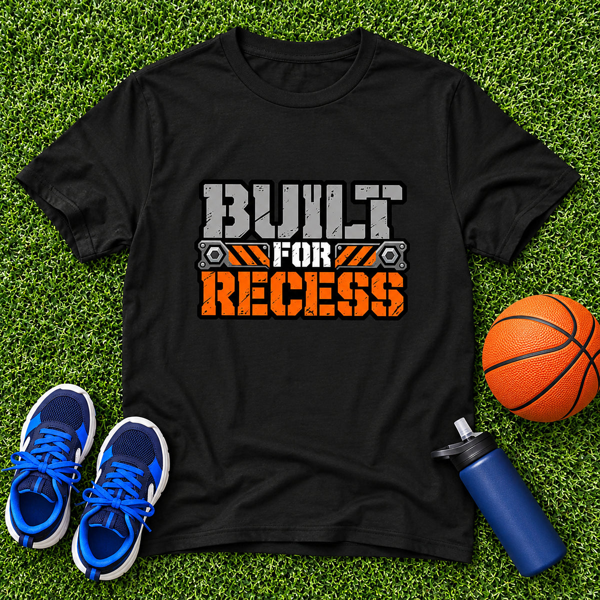 Built For Recess Boys T-Shirt - Black