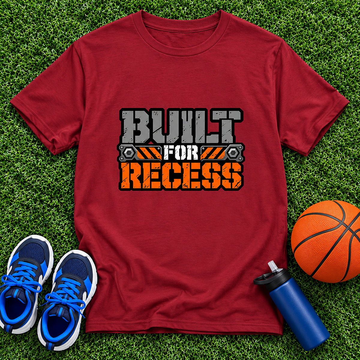Built For Recess Boys T-Shirt - Cardinal Red