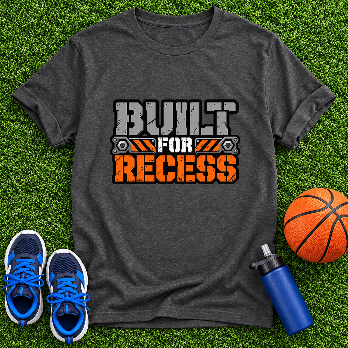 Built For Recess Boys T-Shirt - Dark Heather