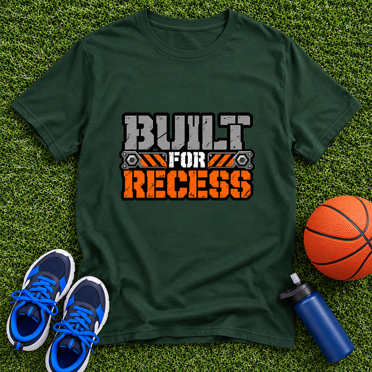 Built For Recess Boys T-Shirt - Forest Green