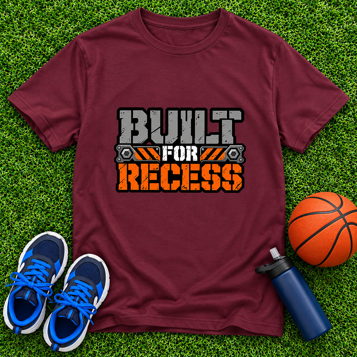 Built For Recess Boys T-Shirt - Maroon