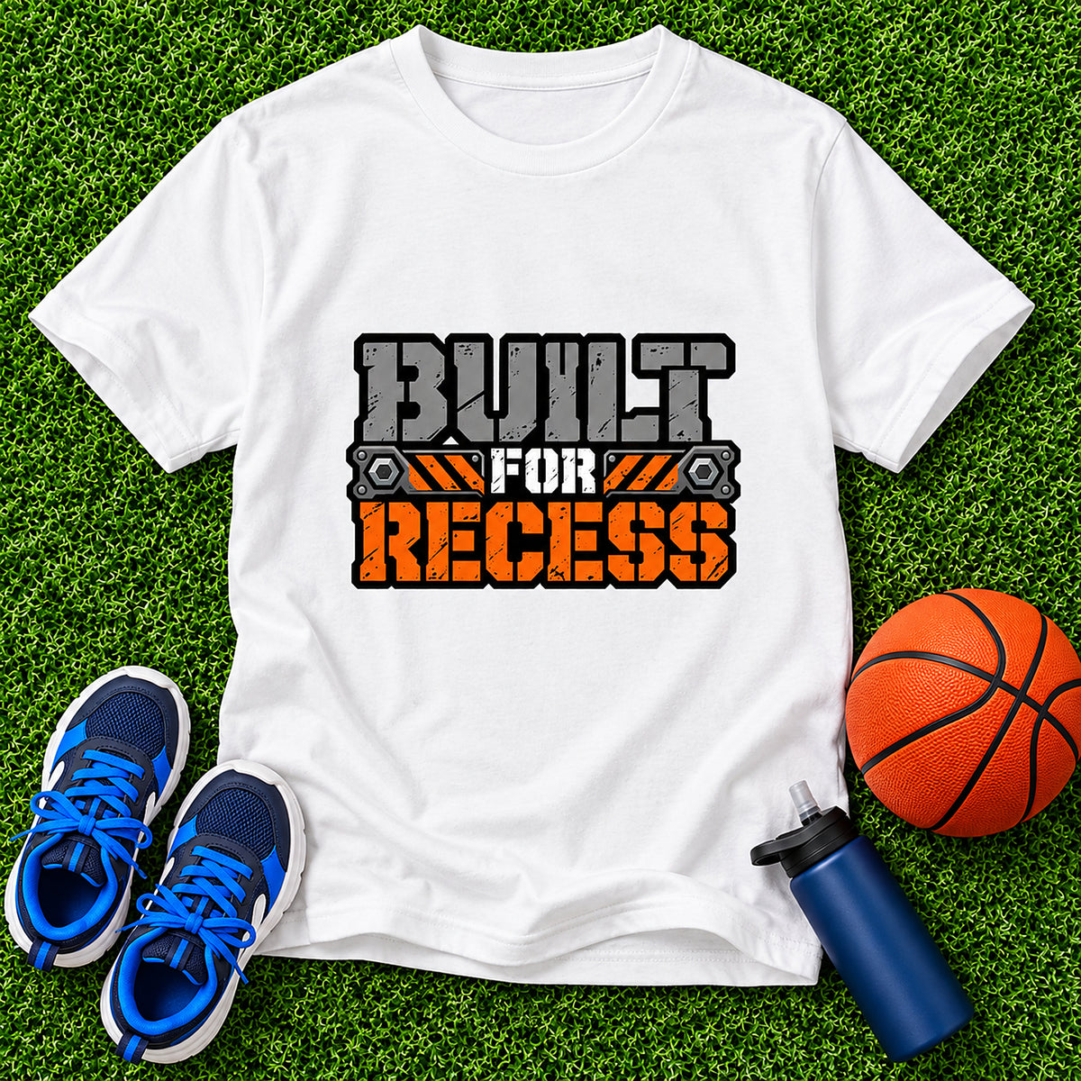 Built For Recess Boys T-Shirt - White