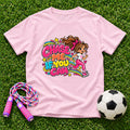 Chase Me, If You Can. Girls T-Shirt - Light Pink