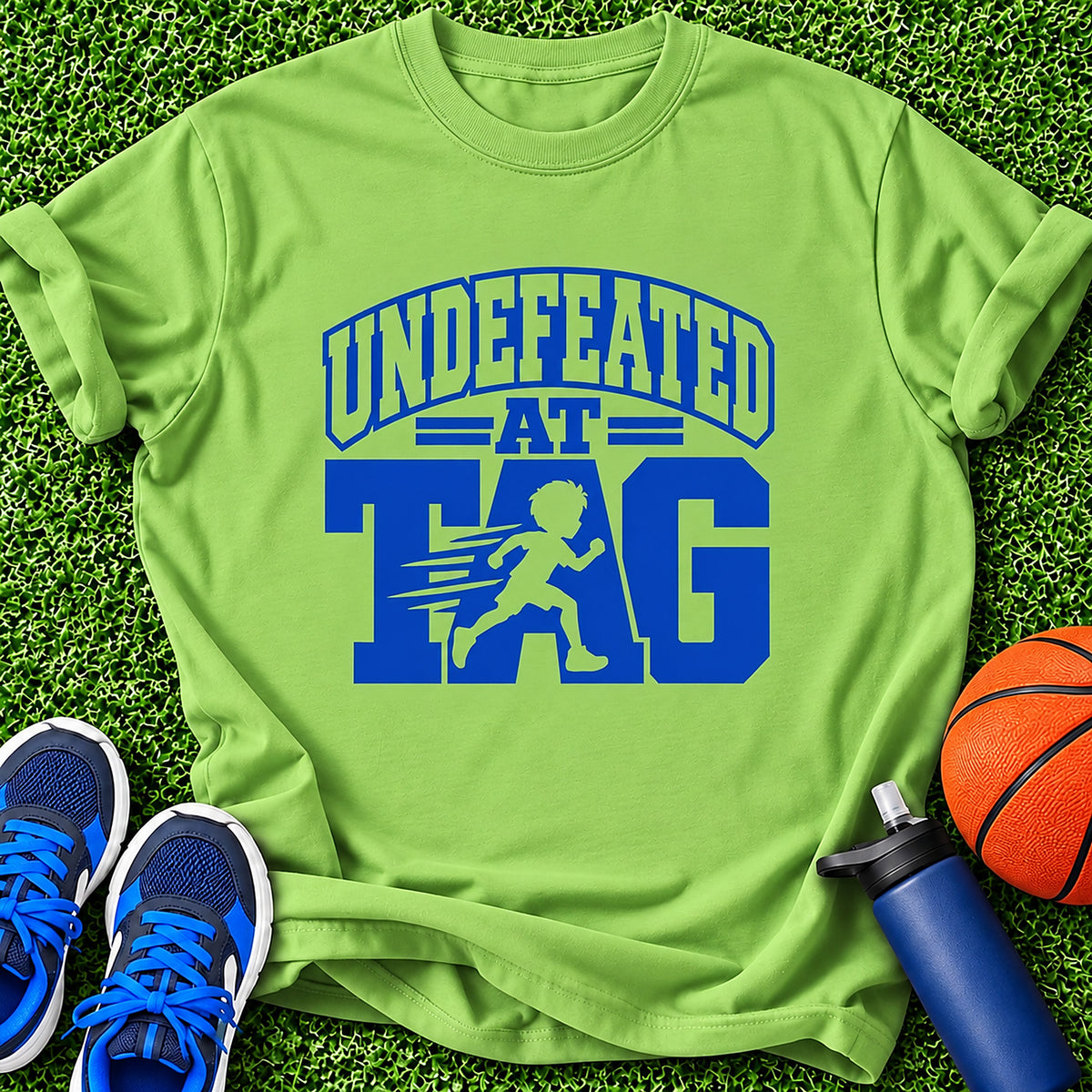 Undefeated At Tag Boys T-Shirt - Lime