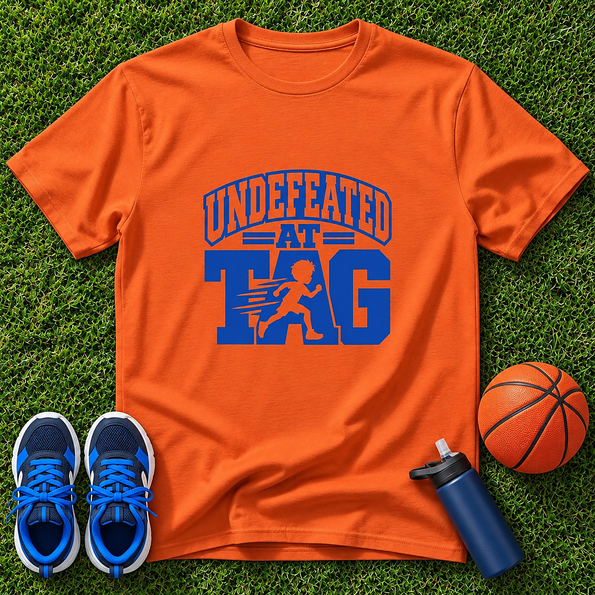 Undefeated At Tag Boys T-Shirt - Orange