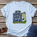 Swing Shift Dad T-Shirt - Clocked In At The Playground - Light Blue