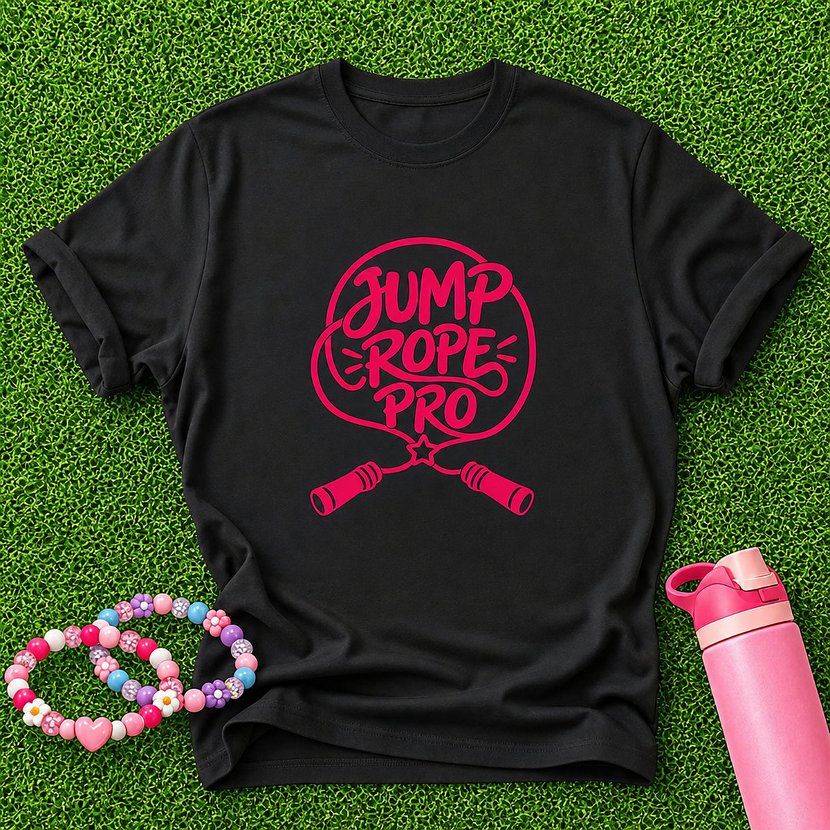 Jump Rope Pro Girls T-Shirt - Black