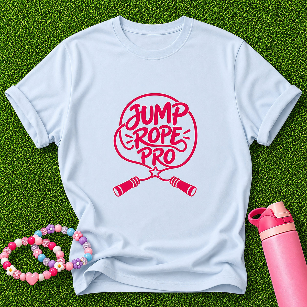 Jump Rope Pro Girls T-Shirt - Light Blue