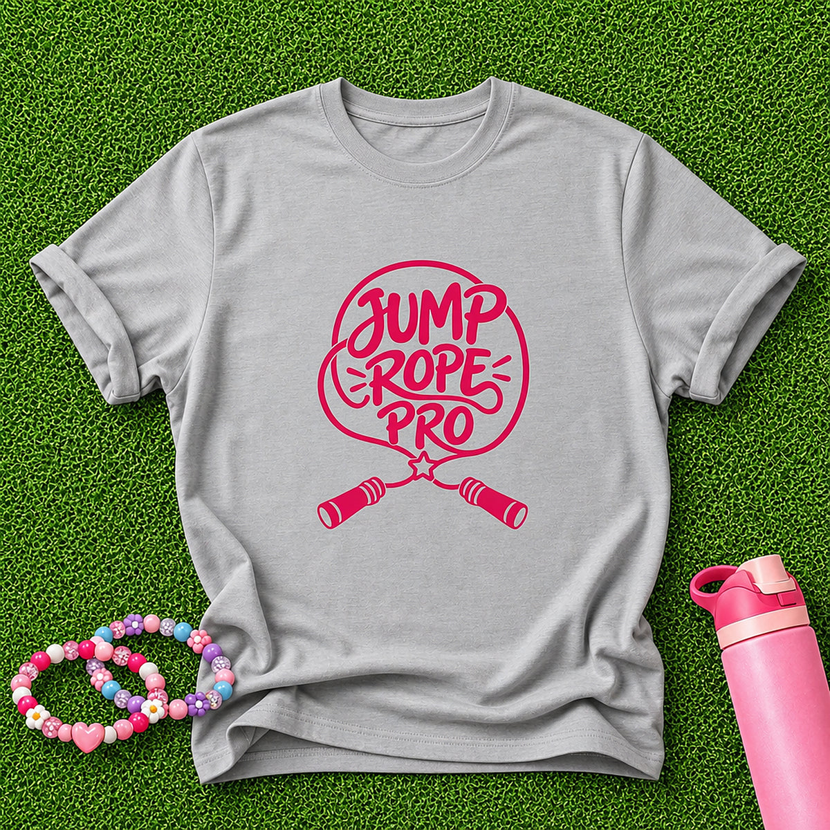 Jump Rope Pro Girls T-Shirt - Sport Grey