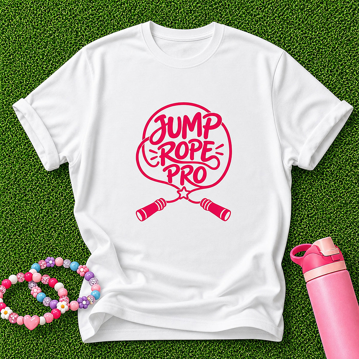 Jump Rope Pro Girls T-Shirt - White