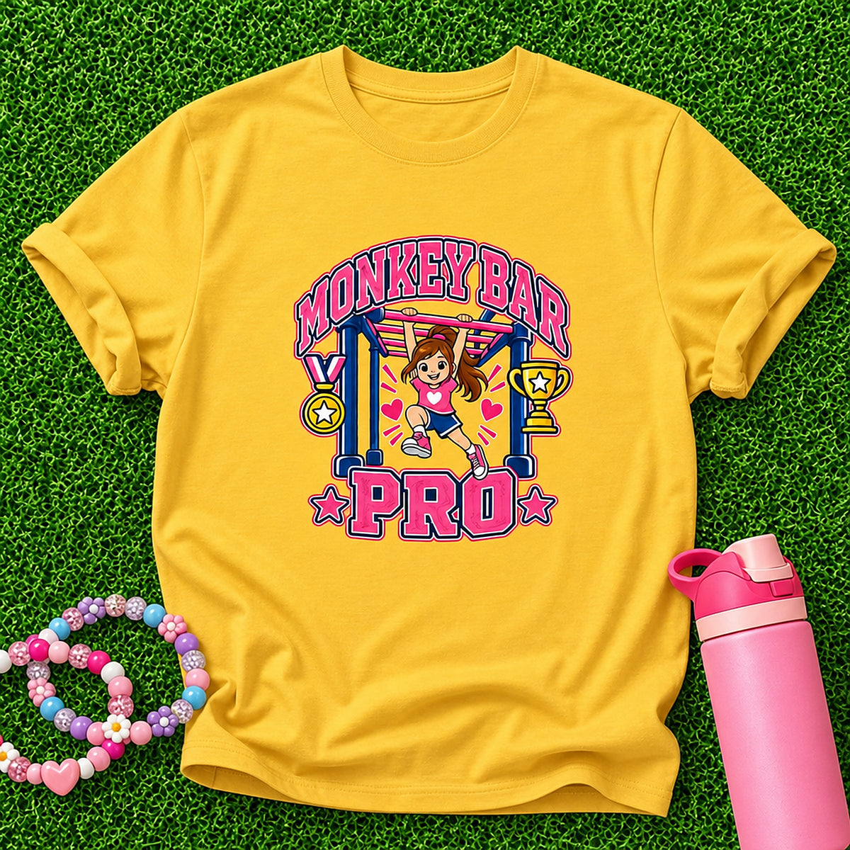 Monkey Bar Pro Girl T Shirt - Daisy