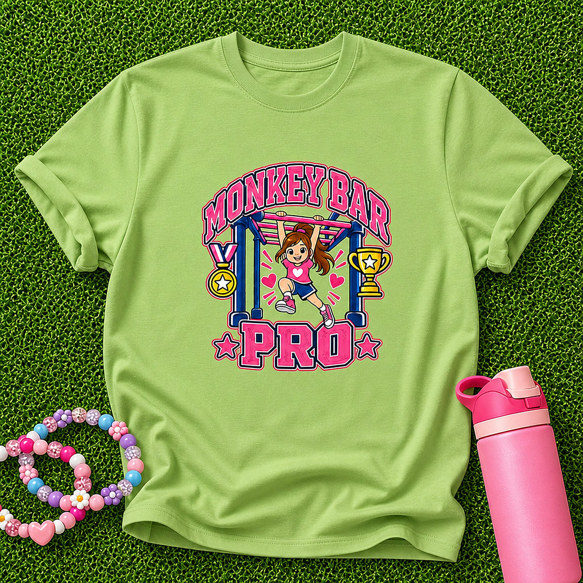 Monkey Bar Pro Girl T Shirt - Lime