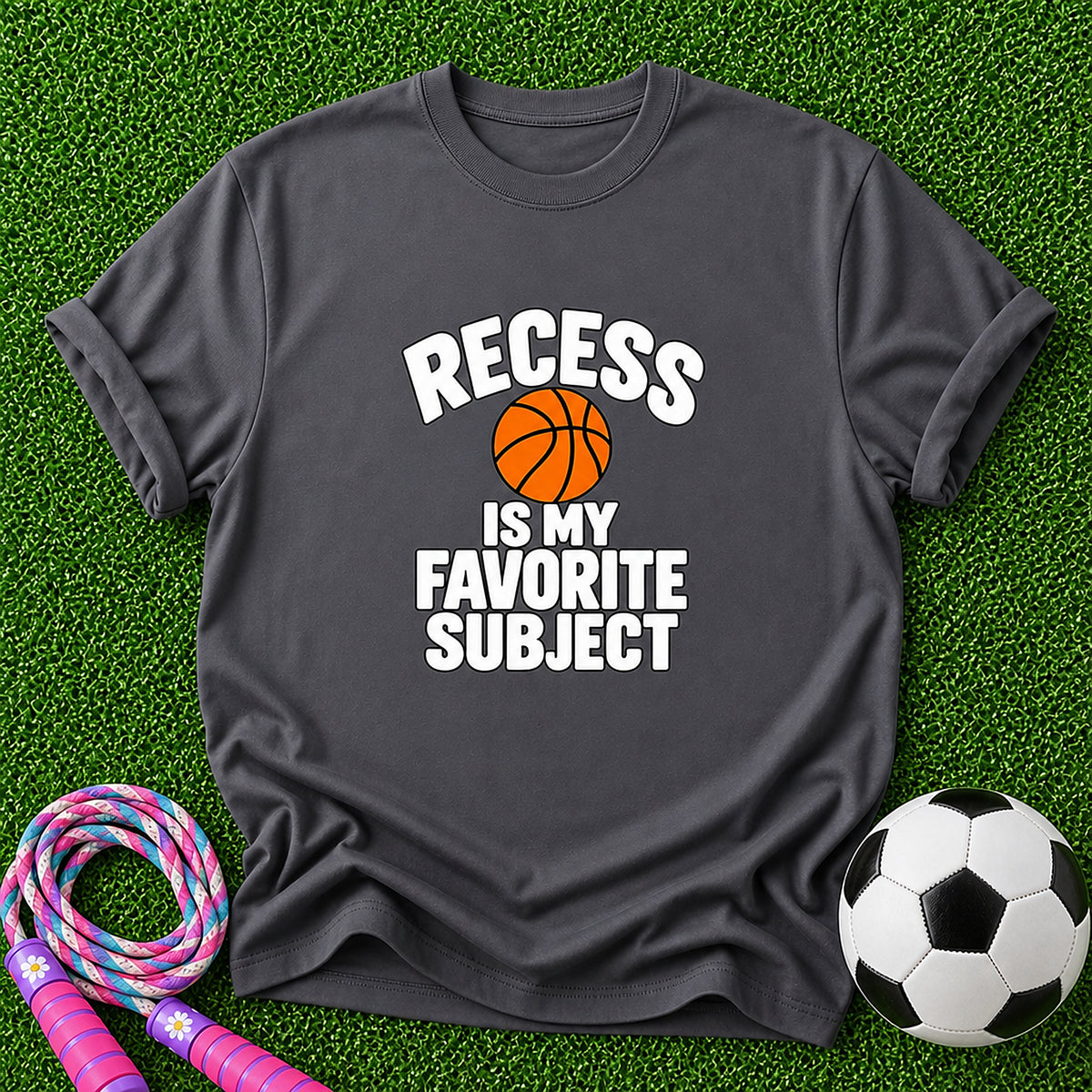 Recess Is My Favourite Subjeect Kids T-Shirt - Dark Heather