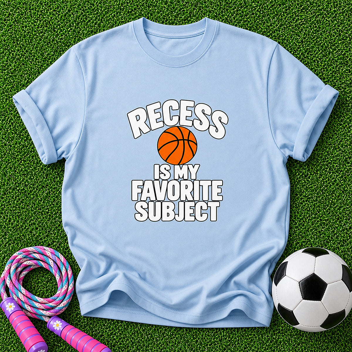 Recess Is My Favourite Subjeect Kids T-Shirt - Light Blue