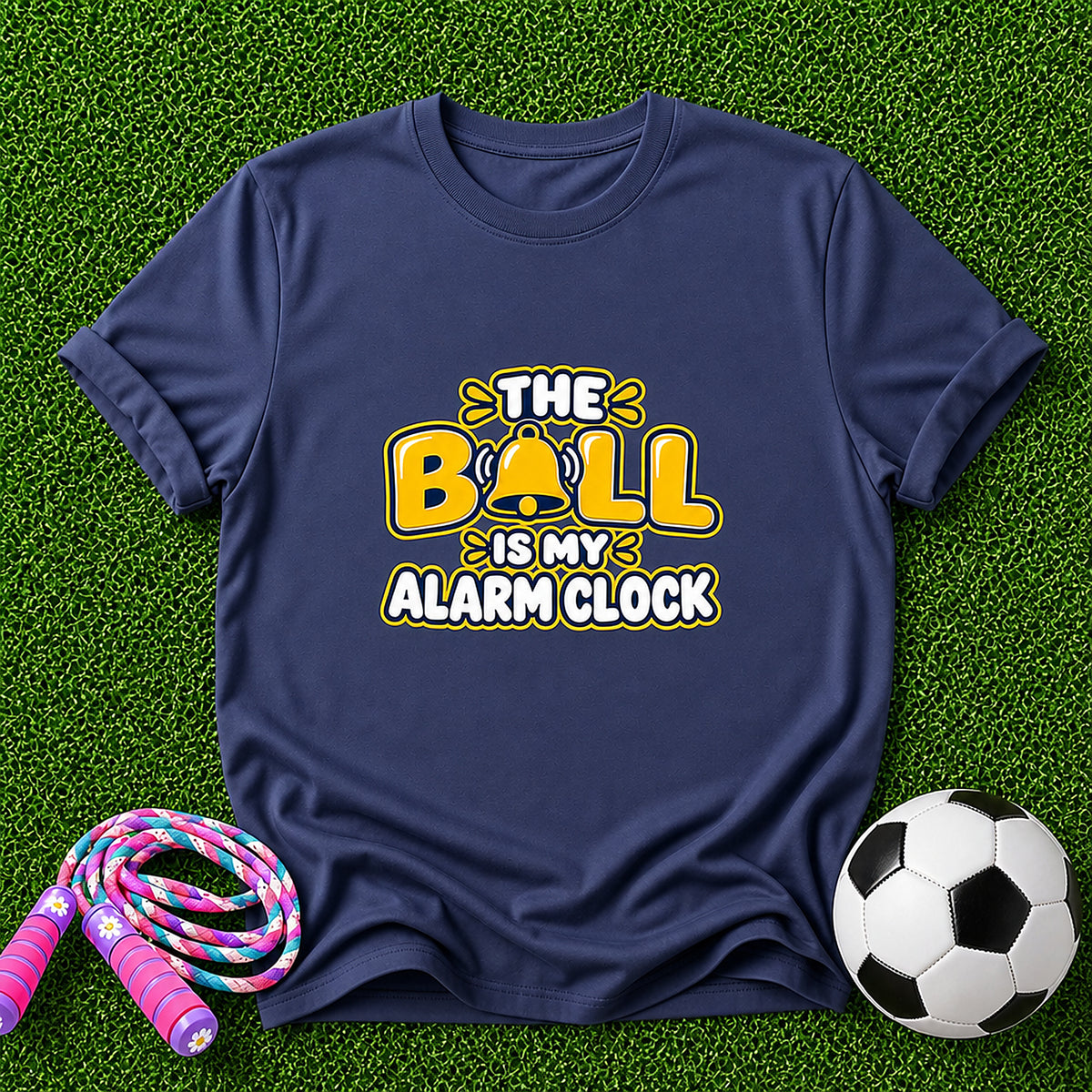 The Bell Is My Alarm Clock Kids T-Shirt - Heather Navy
