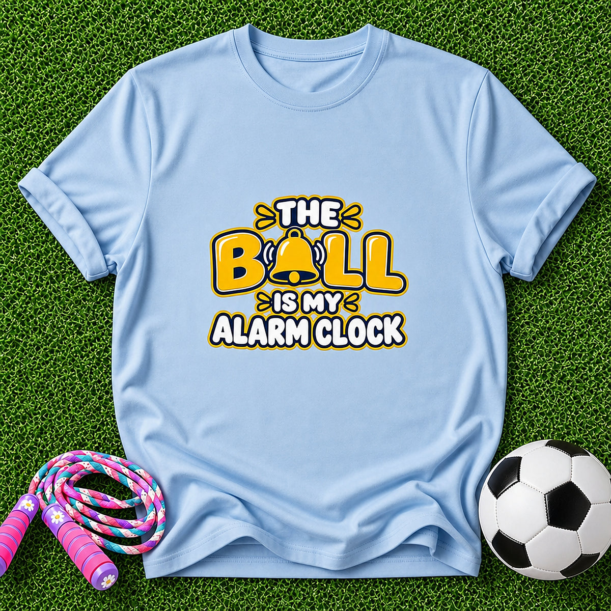 The Bell Is My Alarm Clock Kids T-Shirt - Light Blue